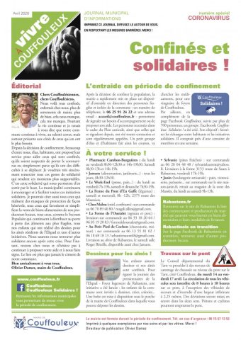 Vivre à Couffouleux spécial confinement