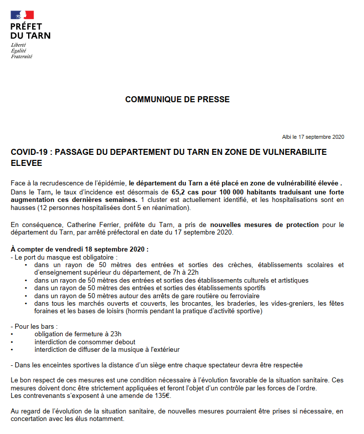 communiqué-prefec-tarn-covid19