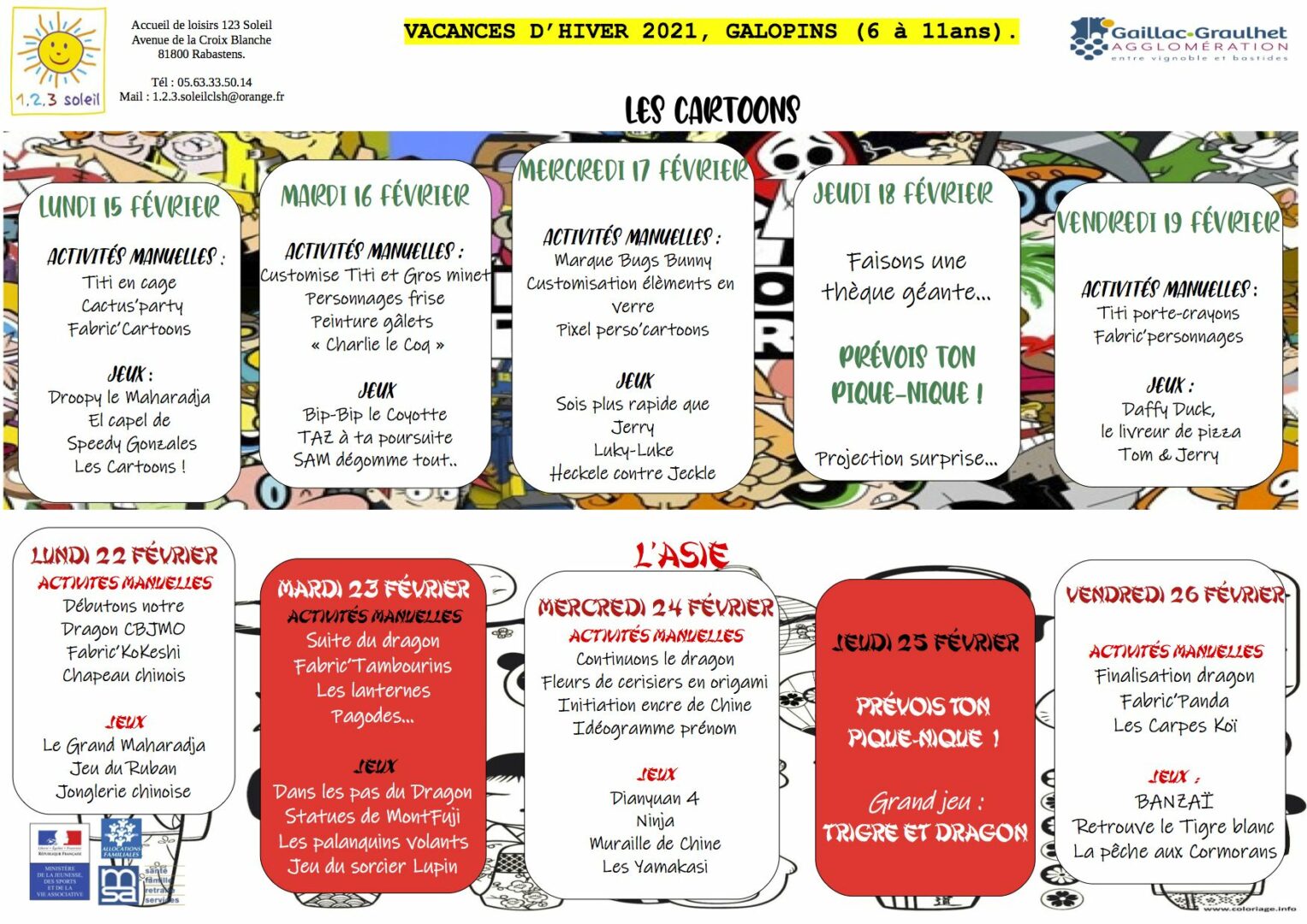 Vacances hiver galopins 2021