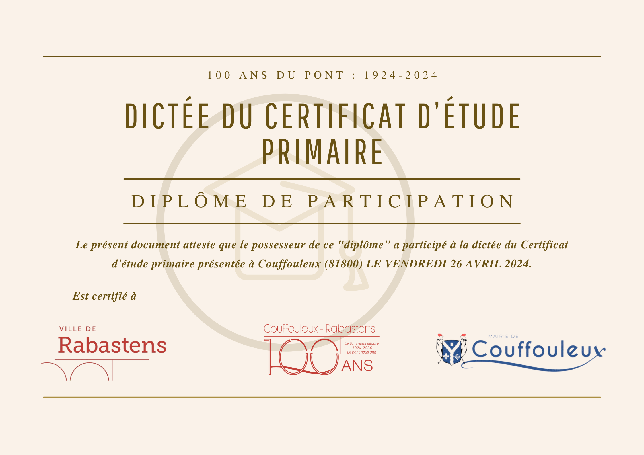 Certificat-participation